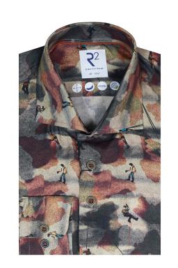 Фото рубашки Приталенный силуэт Рубашка R2, цвет разноцветный