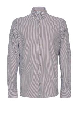 Фото рубашки Приталенный силуэт Рубашка R2, цвет коричневый